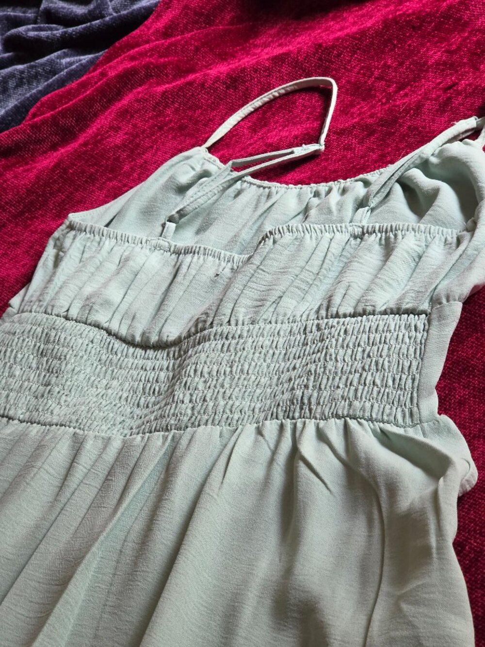 STUNNING HI-LO RUFFLE HEM MINT GREEN MAXI SMALL - Picture 9 of 12